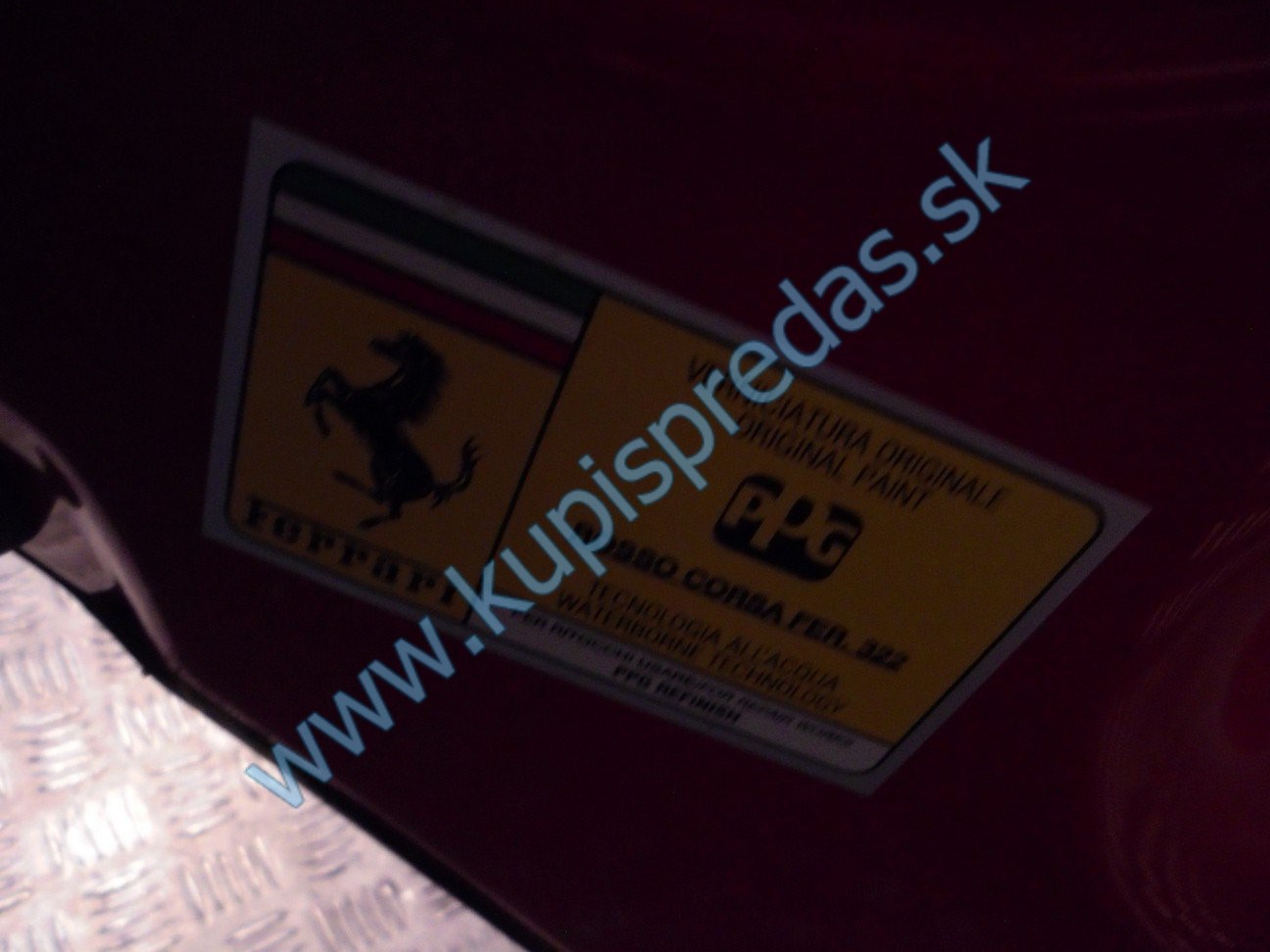 Predná kapota FERRARI ITALIA 458